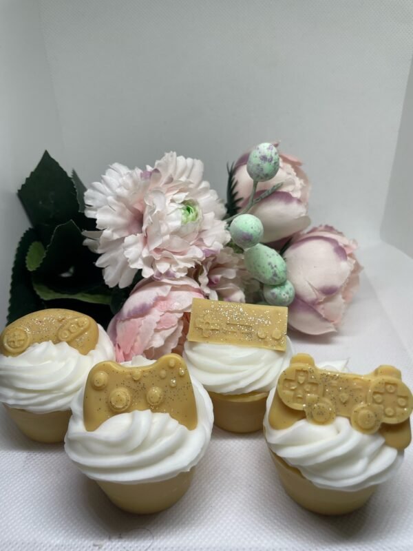Cupcake fondant bijoux "Bois de santal"