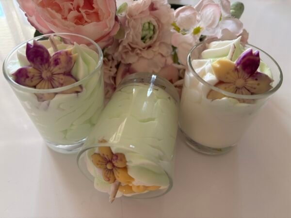 Bougie gourmande «citronnelle géranium »
