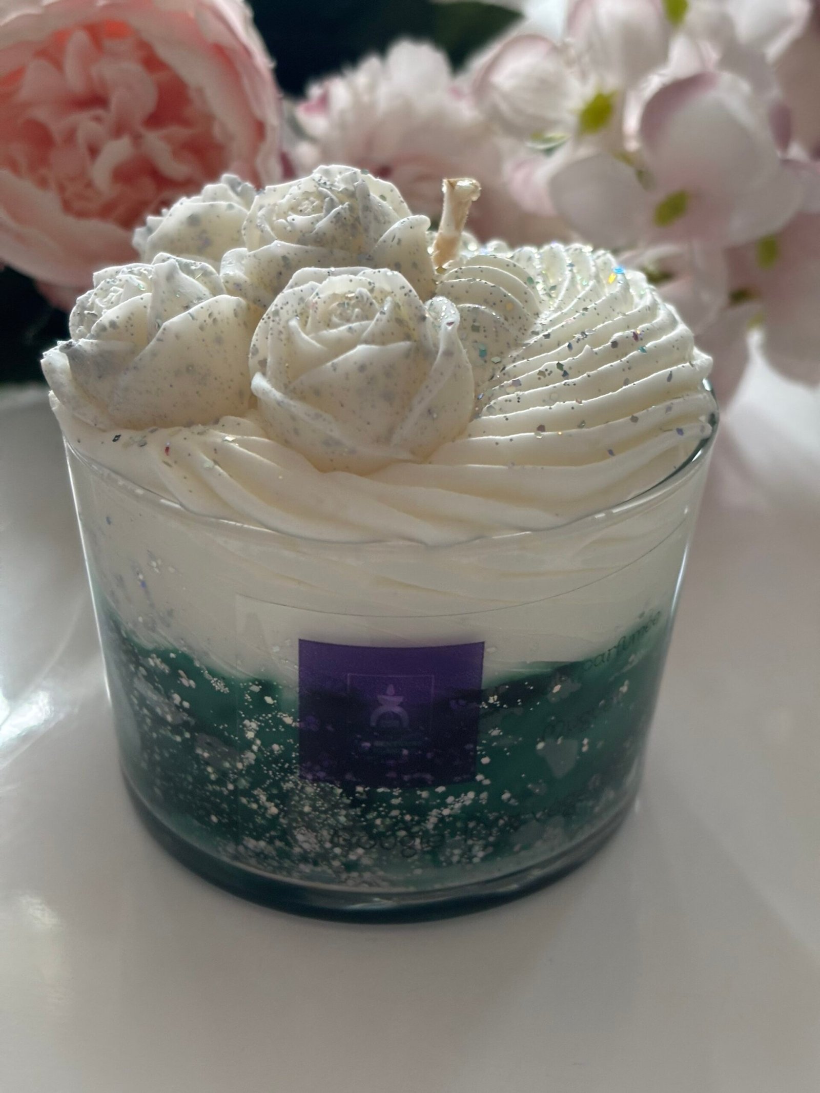 Bougie gourmande senteur « Muguet »