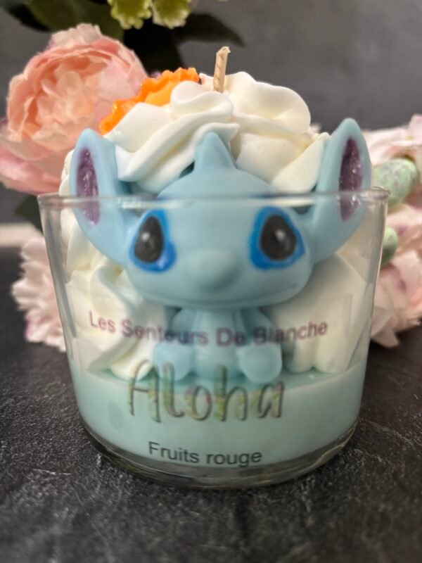 Bougie gourmande stitch « Fruits rouge »