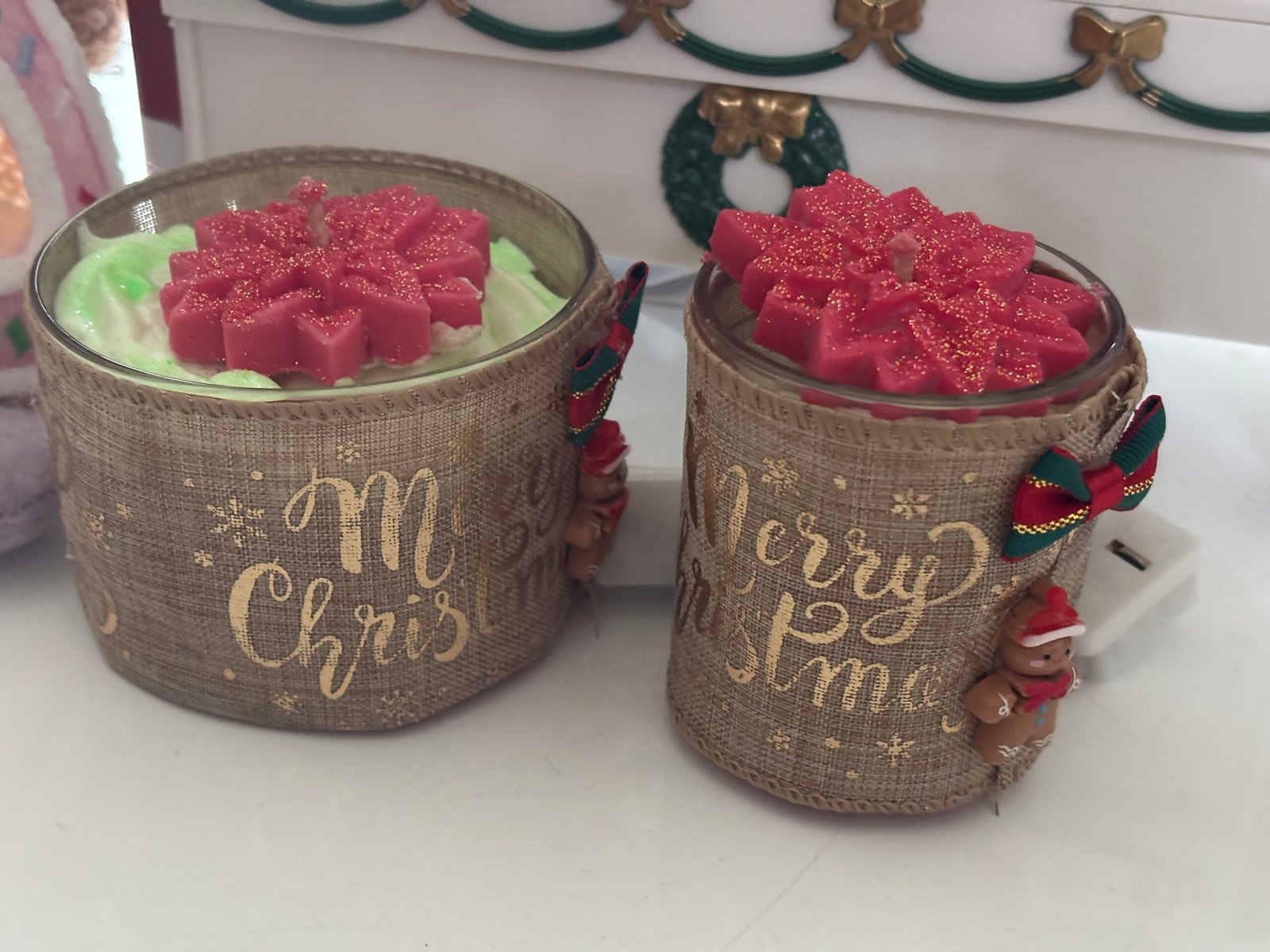 Bougie gourmande avec LED blanche « Noix et miel » G