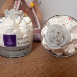 Bougie gourmande senteur «Fleur de coton »