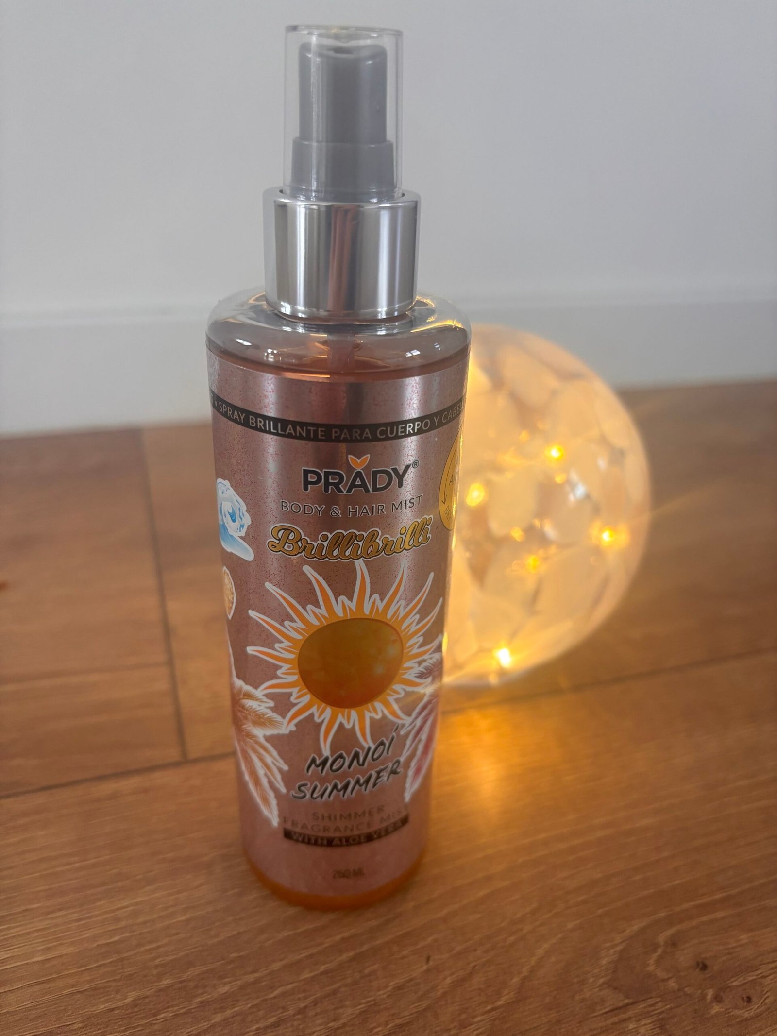 Brume scintillante corps et cheveux monoï – Image 2