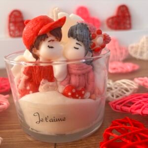 Bougie st Valentin senteur 212 inspiration «La vie est belle »