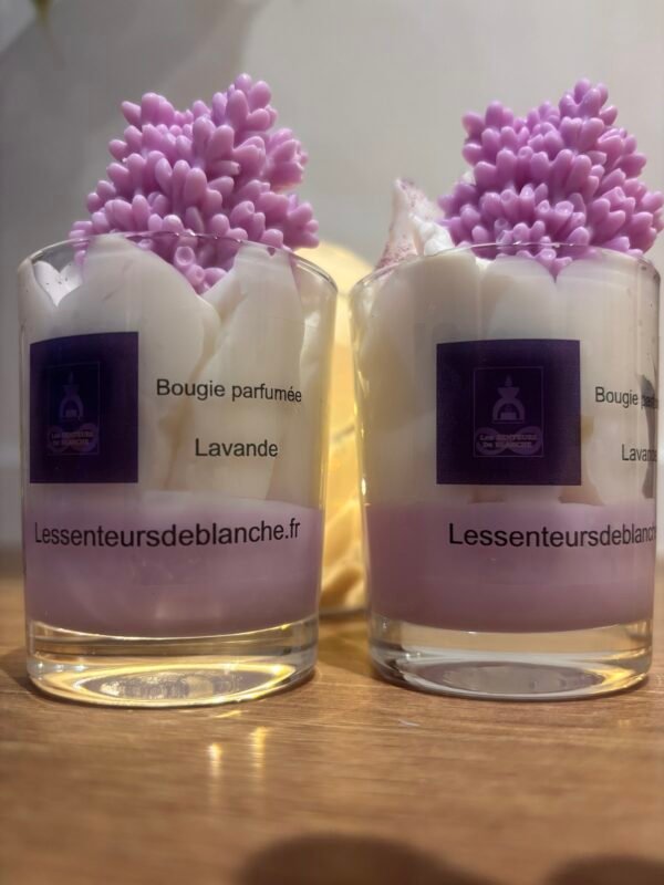 Bougie parfumée senteur «Lavande » P