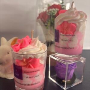 Bougie gourmande senteur «Monoi coco »