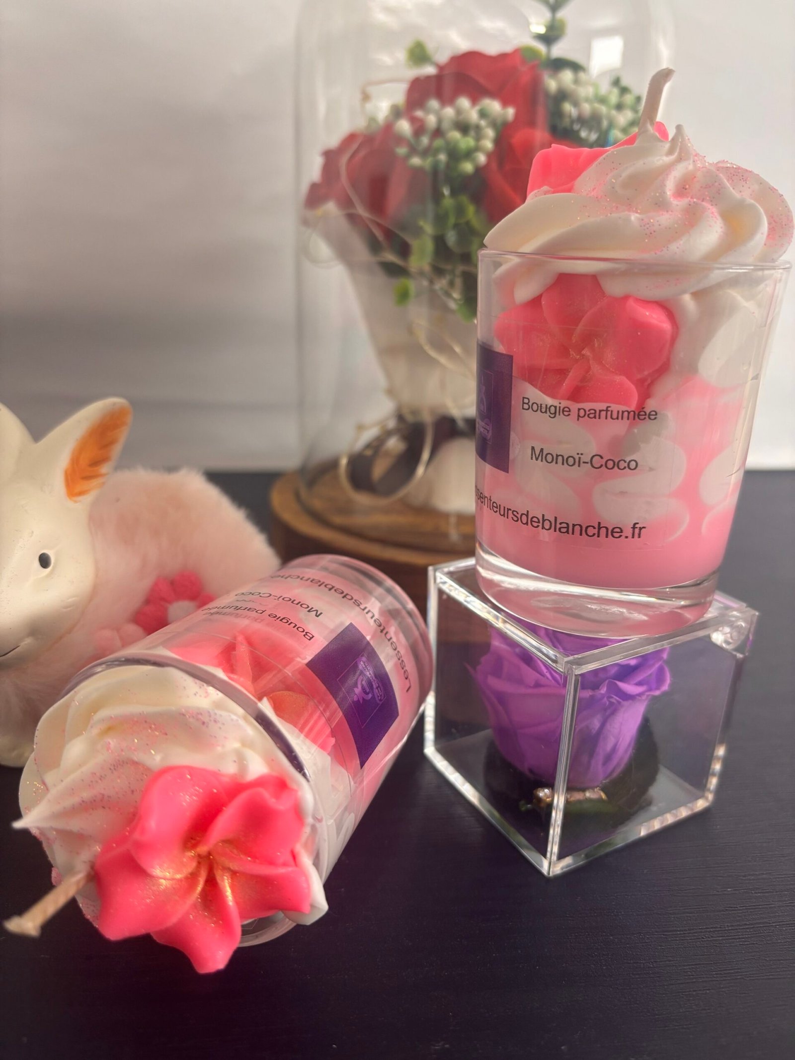 Bougie gourmande senteur «Monoi coco » – Image 2