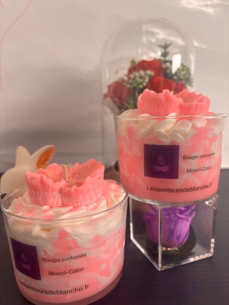 Bougie gourmande senteur «Monoi coco » G