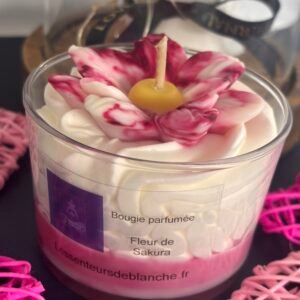 Bougie gourmande senteur «Fleur de Sakura »
