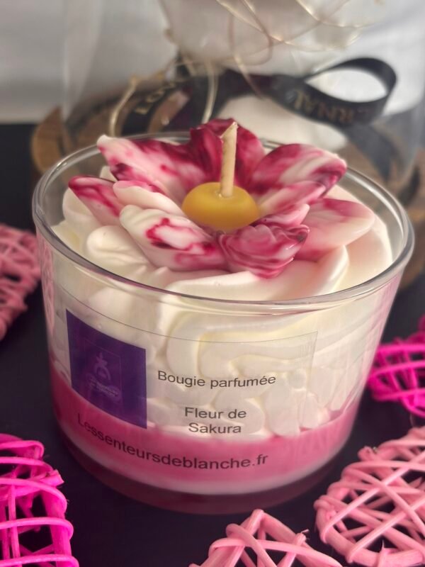 Bougie gourmande senteur «Fleur de Sakura »