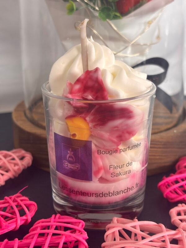 Bougie gourmande senteur «Fleur de Sakura » P