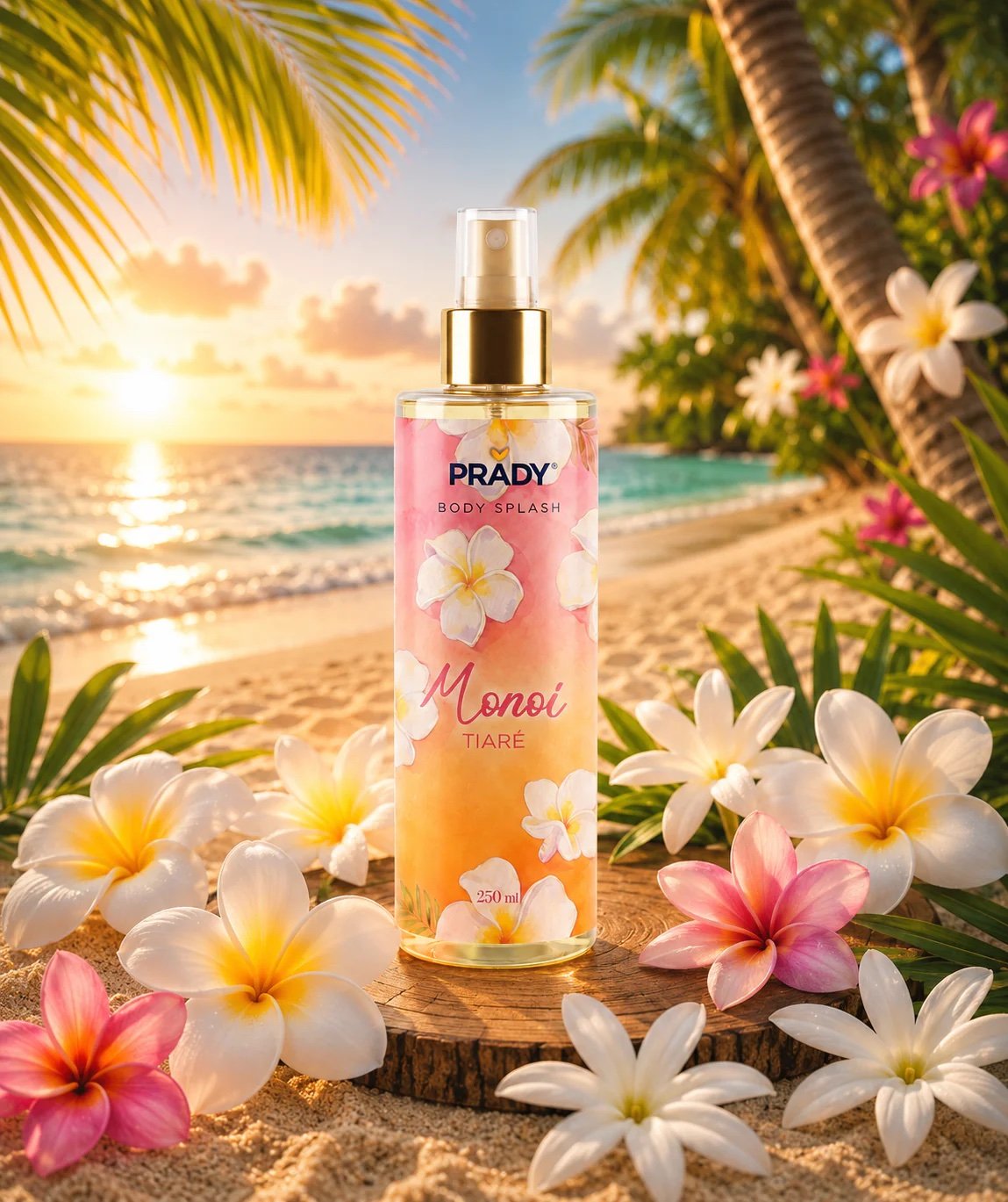 Brume Corps et Cheveux Monoi Tiaré 250ml - Prady