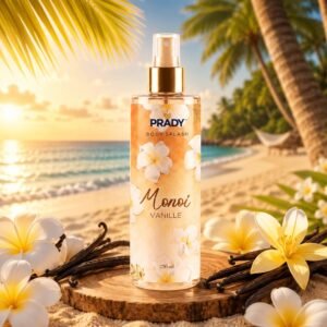 Brumes Corps et Cheveux Monoi Vanille 250ml - Prady