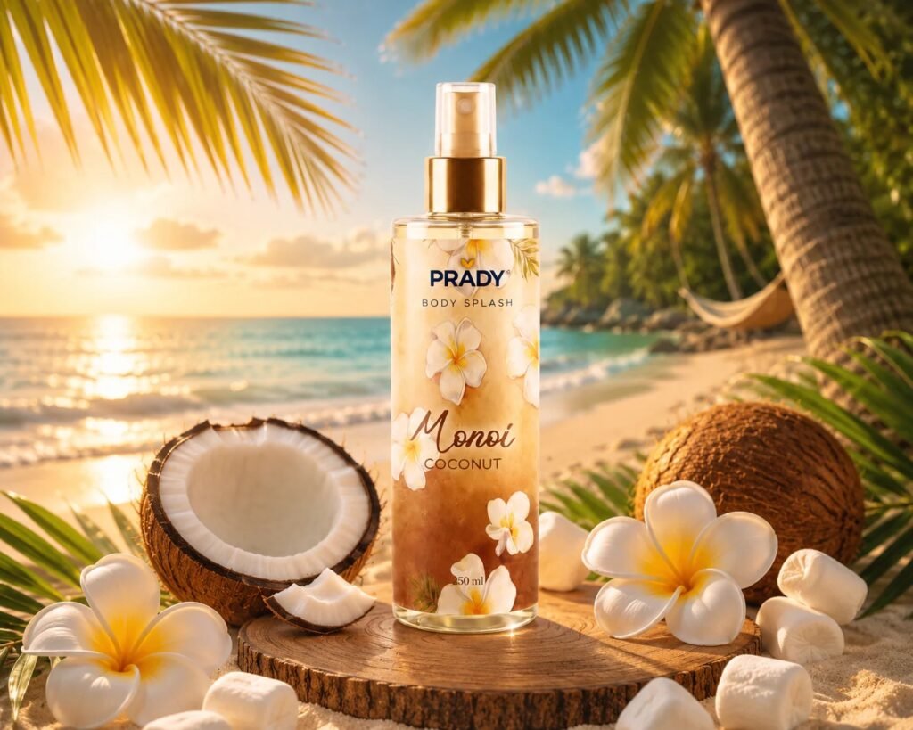 Brume Corps et Cheveux Monoi Coco 250ml - Prady