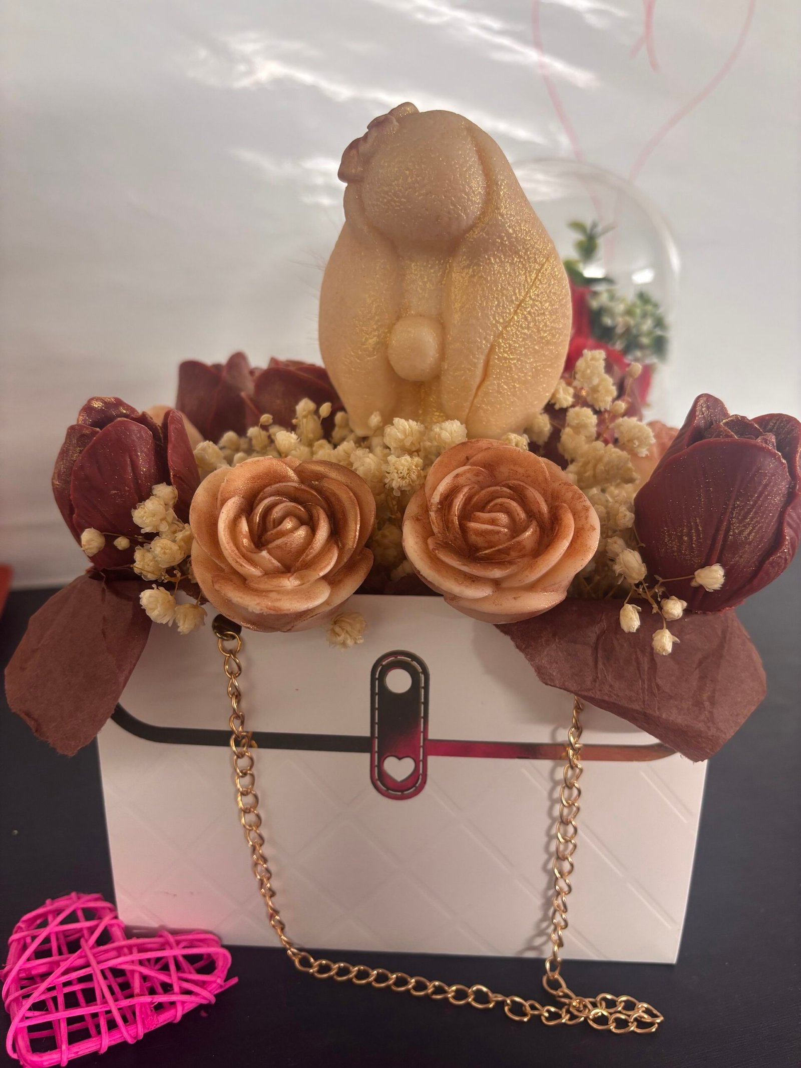 Bouquet sac à main fondants parfumés 206 inspiration « Black opium » – Image 3