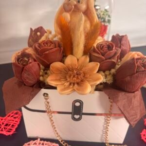 Bouquet sac à main fondants parfumés 206 inspiration « Black opium »