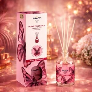 🦋 Mikado Diffuseur Pink Butterfly Prady – Parfum Maison Glamour et Gourmand – 100 ml